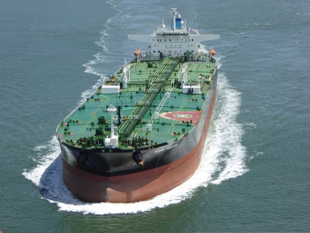 Tanker aerial view
