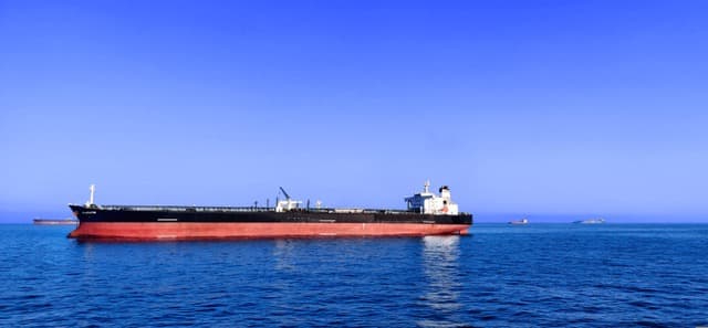 Tanker at sea